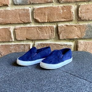 *Free with Purchase* 6-12M Old Navy Blue Slip-on Crib Shoes
